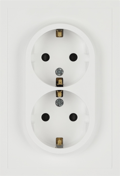 Розетка ЭРА Galaxy 15-2104-08 2X2P+E Schuko 16А-250В IP20 / Б0070691