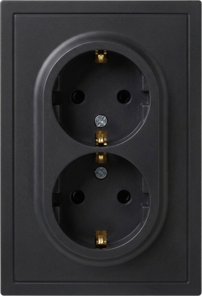 Розетка ЭРА Galaxy 15-2105-05 2X2P+E Schuko IP20 16А-250В / Б0070705