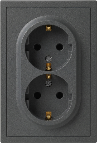 Розетка ЭРА Galaxy 15-2105-06 2X2P+E Schuko IP20 16А-250В / Б0070707