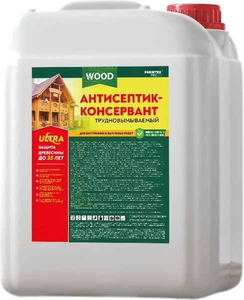 Антисептик для древесины Farbitex Ультра трудновымываемый - фото