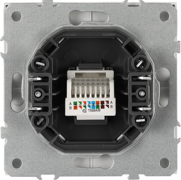 Розетка ЭРА Galaxy 15-3107-08 RJ45 IP20 / Б0070750