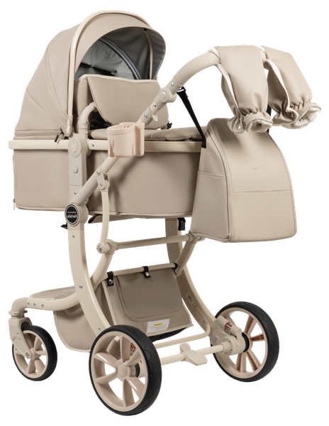 Детская универсальная коляска Aimile Adventurer PU / ADV-13 (бежевый) - фото
