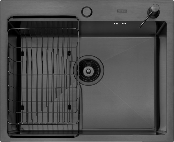 Мойка кухонная Arfeka Eco AR 50x50+CL AR F+DS AR - фото