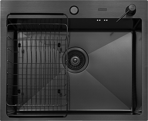 Мойка кухонная Arfeka Eco AR 50x50+CL AR F+DS AR - фото