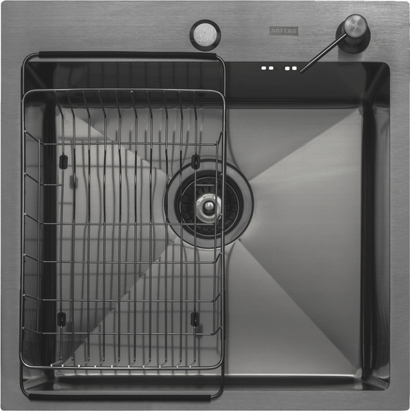 Мойка кухонная Arfeka Eco AR 50x50+CL AR F+DS AR - фото