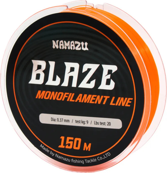 Леска монофильная Namazu Blaze d-0.37мм test-9кг / NB150-0.37 - фото