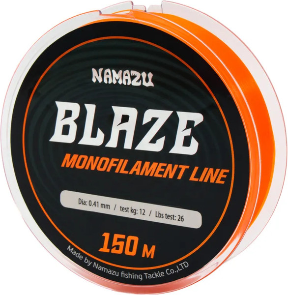 Леска монофильная Namazu Blaze d-0.41мм test-12кг / NB150-0.41 - фото