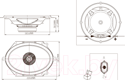 Коаксиальная АС JBL Stage3 8627