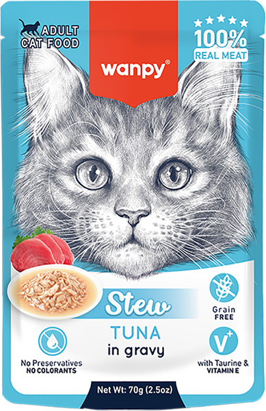 Влажный корм для кошек Wanpy Cat Тунец в собственному соку - фото