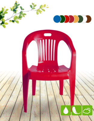 Стул пластиковый Стандарт Пластик Групп Комфорт-1 (белый)