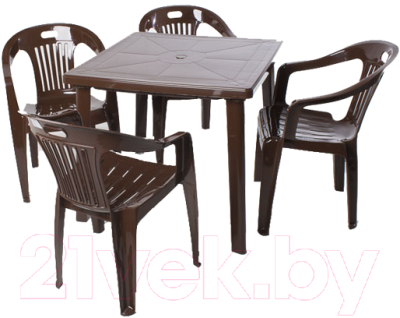 Стул пластиковый Стандарт Пластик Групп Комфорт-1 (шоколад)