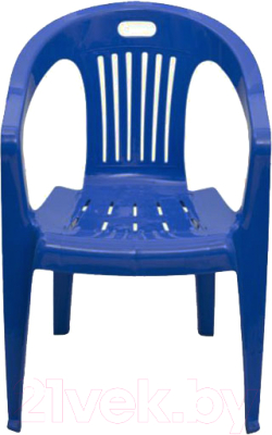 Стул пластиковый Стандарт Пластик Групп Комфорт-1 (синий) - фото