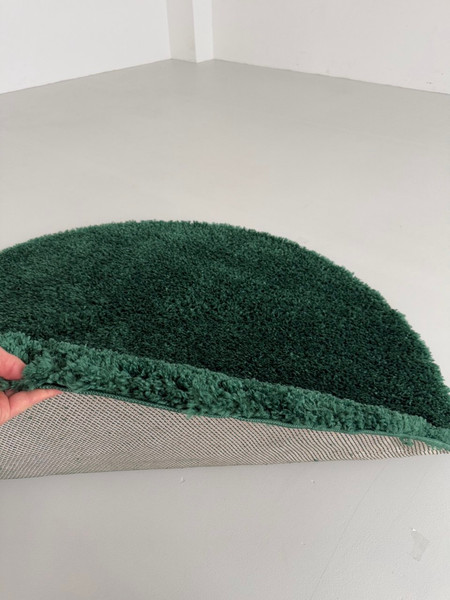Коврик LAXMI Fluffy 01 круг (2x2, Dark Green)