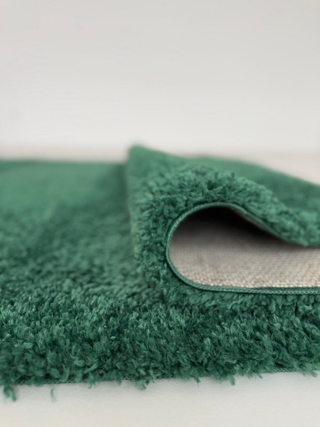 Коврик LAXMI Fluffy 01 круг (2x2, Dark Green)