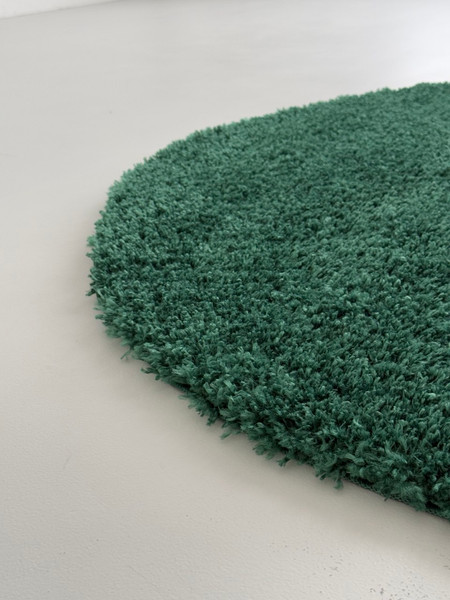 Коврик LAXMI Fluffy 01 круг (2x2, Dark Green)