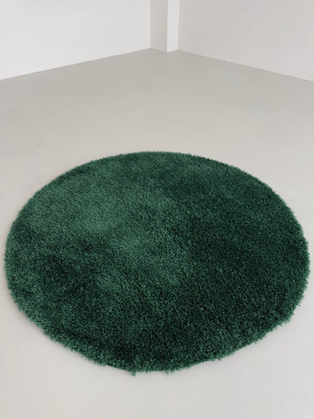 Коврик LAXMI Fluffy 01 круг (2x2, Dark Green)