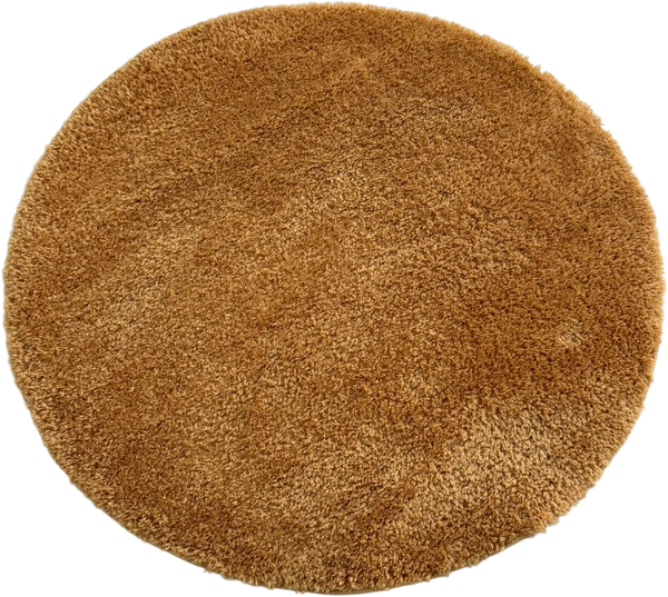 Ковер LAXMI Fluffy 01 круг (2x2, Yellow) - фото