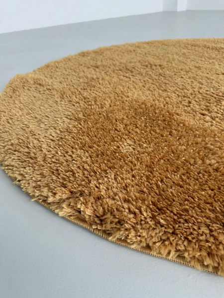 Ковер LAXMI Fluffy 01 круг (2x2, Yellow)