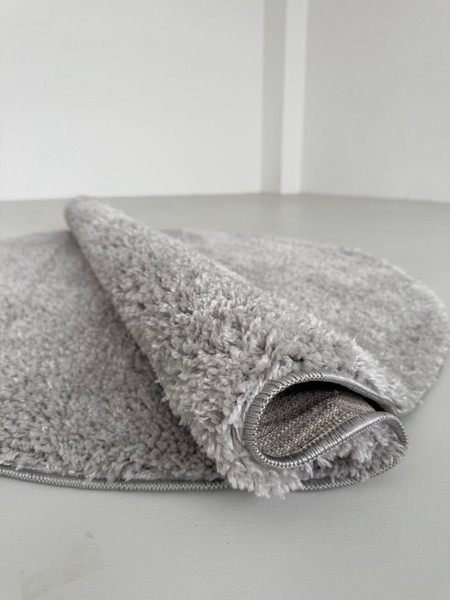 Ковер LAXMI Fluffy 01 круг (2x2, Light Grey)