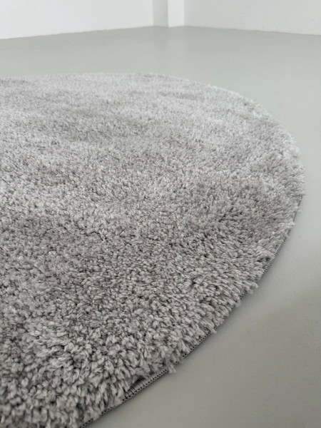 Ковер LAXMI Fluffy 01 круг (2x2, Light Grey)