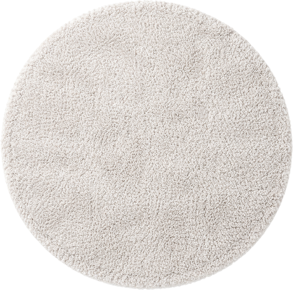 Ковер LAXMI Fluffy 01 круг (2x2, White) - фото