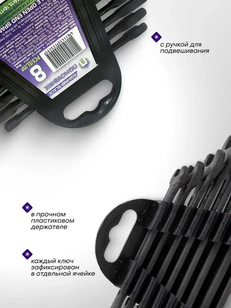 Набор ключей Помощник 5084MP Black