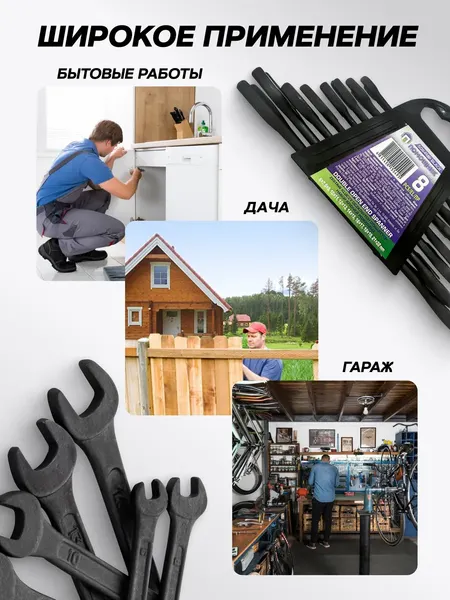 Набор ключей Помощник 5084MP Black
