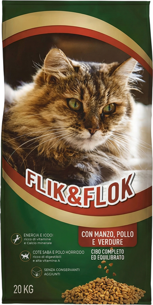 Сухой корм для кошек Morando Flik&Flok Morando С говядиной, курицей и овощами - фото