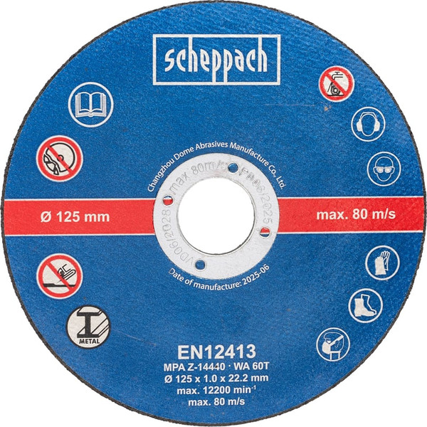 Профессиональная угловая шлифмашина Scheppach BC-AG125-X / 5909235900