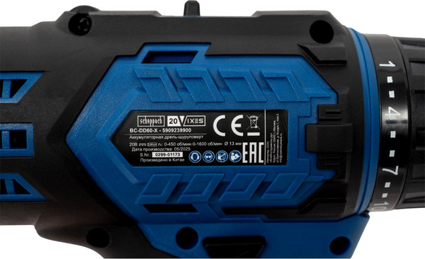 Аккумуляторная дрель-шуруповерт Scheppach BC-DD60-X / 5909239900