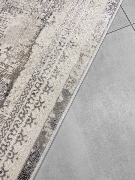 Ковер Behram Vegas T2454RE-CREAM-D.GREY
