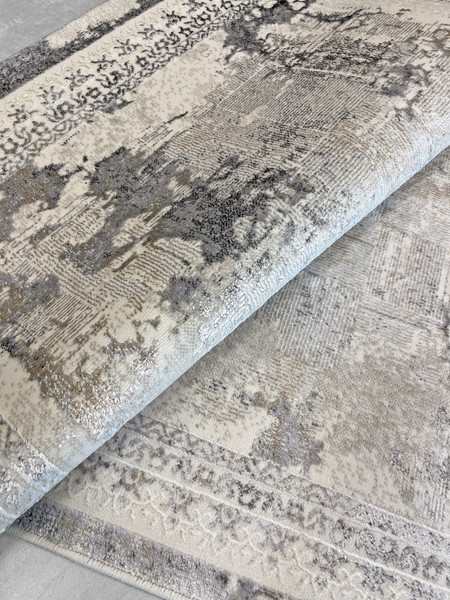 Ковер Behram Vegas T2454RE-CREAM-D.GREY