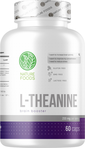 L-теанин Nature Foods 200мг - фото