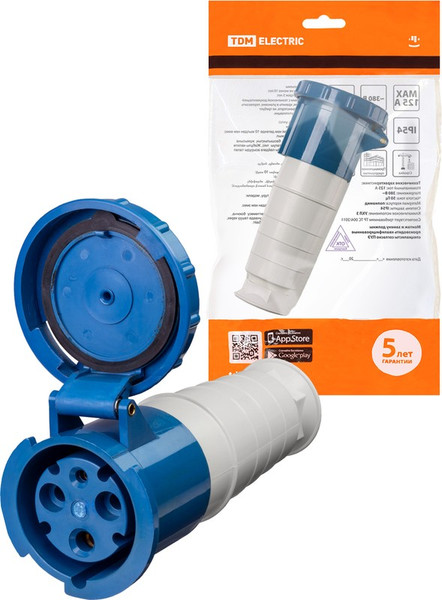 Розетка силовая TDM SQ0603-0016