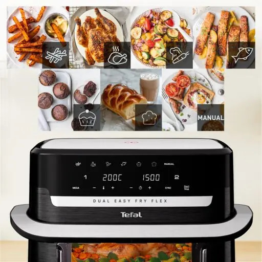 Аэрогриль Tefal Dual Easy Fry Flex EY9228E0