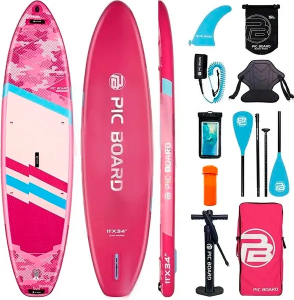 SUP-борд Pic Board Camouflage Pink PKM504 - фото