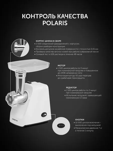Мясорубка электрическая Polaris PMG 1852