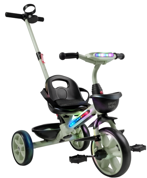 Трехколесный велосипед с ручкой Amarobaby Scout / AB25-36SC/13 - фото