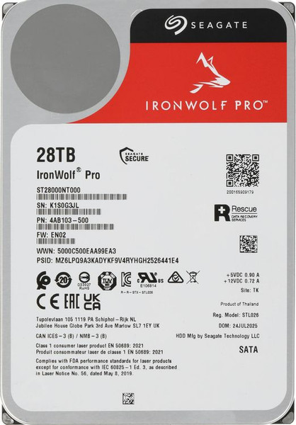 Жесткий диск Seagate Ironwolf Pro 28ТБ (ST28000NT000) - фото