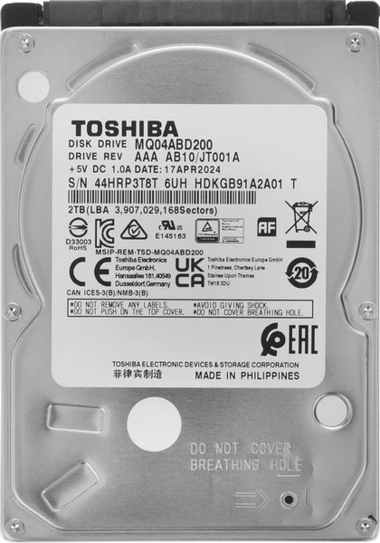 Жесткий диск Toshiba MQ04 2ТБ (MQ04ABD200) - фото