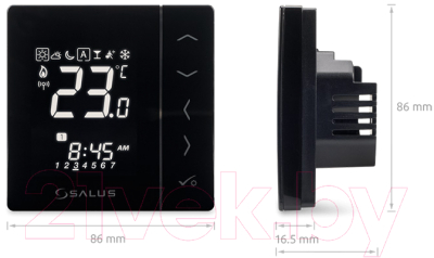 Термостат для климатической техники Salus VS10BRF 4 в 1