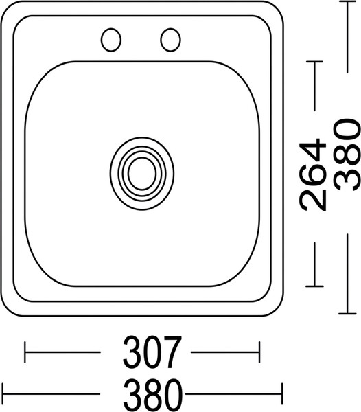 Мойка кухонная Wisent WD-3838