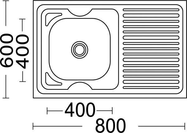 Мойка кухонная Wisent WD-8060-L