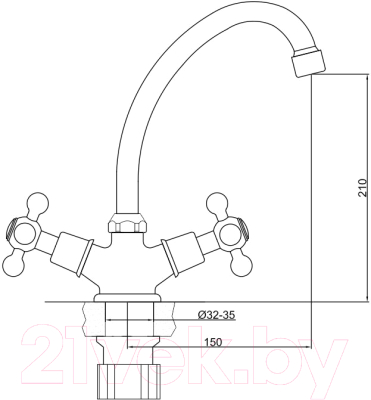 Смеситель Gross Aqua Yota 3088039C-B03