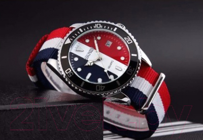 Часы наручные унисекс Skmei 9133-3 (со средней белой полосой)