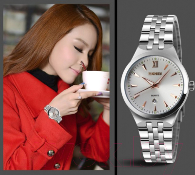 Часы наручные женские Skmei 9071-5 (розовое золото)