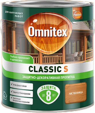 Пропитка для дерева Omnitex Classic S Лиственница