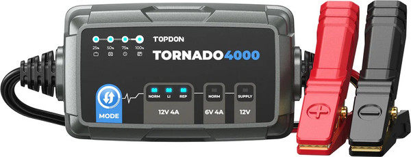 Зарядное устройство для аккумулятора Topdon Tornado4000 - фото