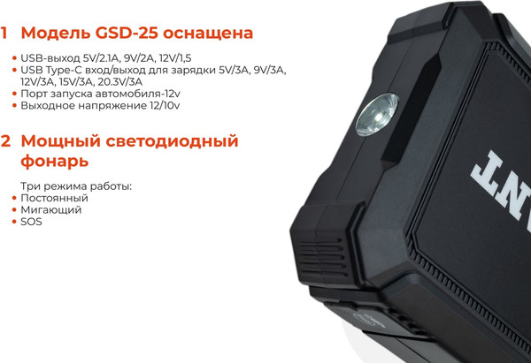 Пуско-зарядное устройство Gigant GSD-25