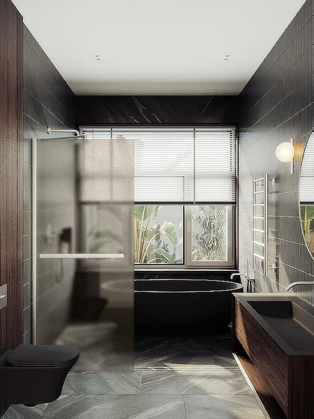 Душевая стенка MaybahGlass 99x195 / MGD-1460-5ш